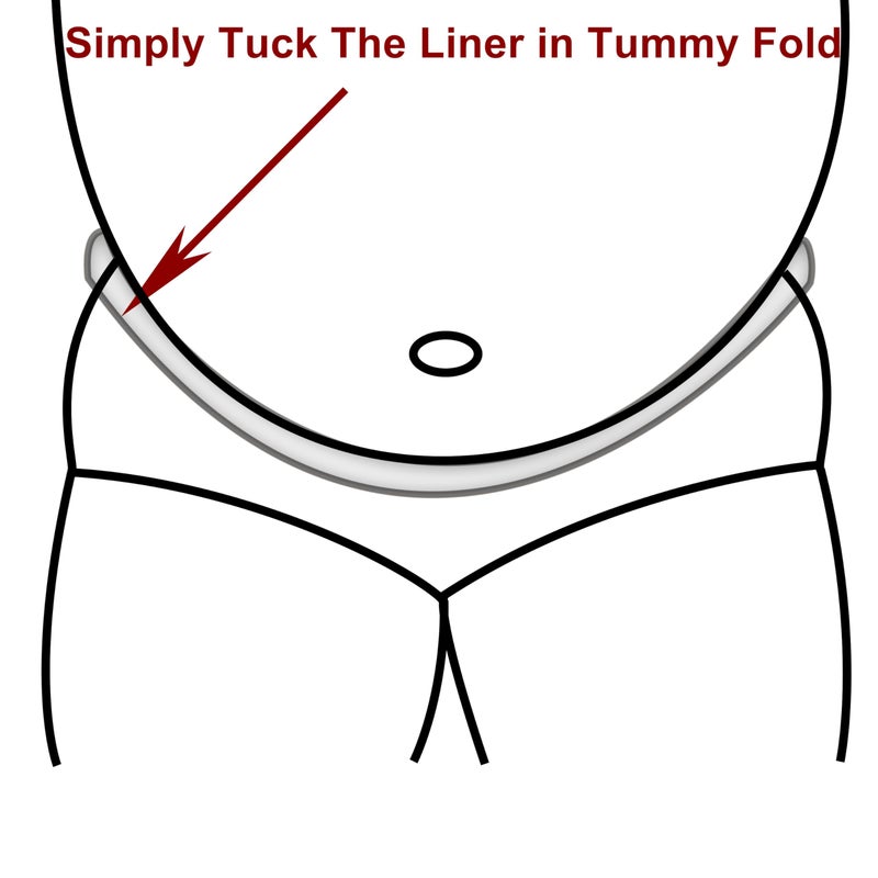 KimYoung Tummy Liners for Sweat Rash -Brushed Cotton on Both Sides- Plus Size Under Belly Sweat Liners Belly Pad Belly Band for Skin Rash â€“ 3PCS (XX-Large) - Image 4
