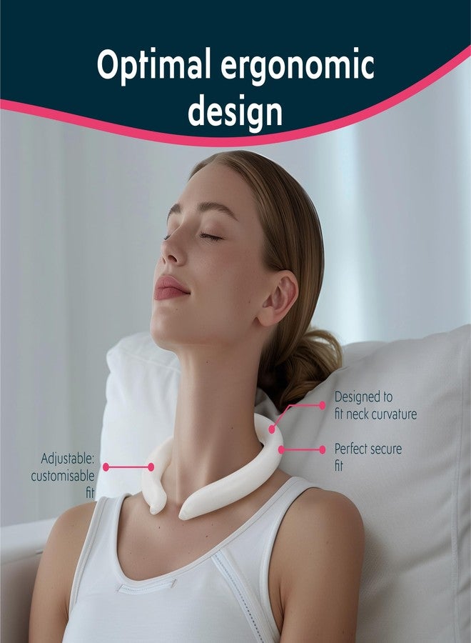 Magic Gel Neck Ring Coolers - Wearable Neck Cooling Ice Pack - Reusable Cool Body Cooler Tube - Cold Gel Wrap Ice Packs for Necks - Perfect for Athletes or Outdoor Workers - White - Image 5