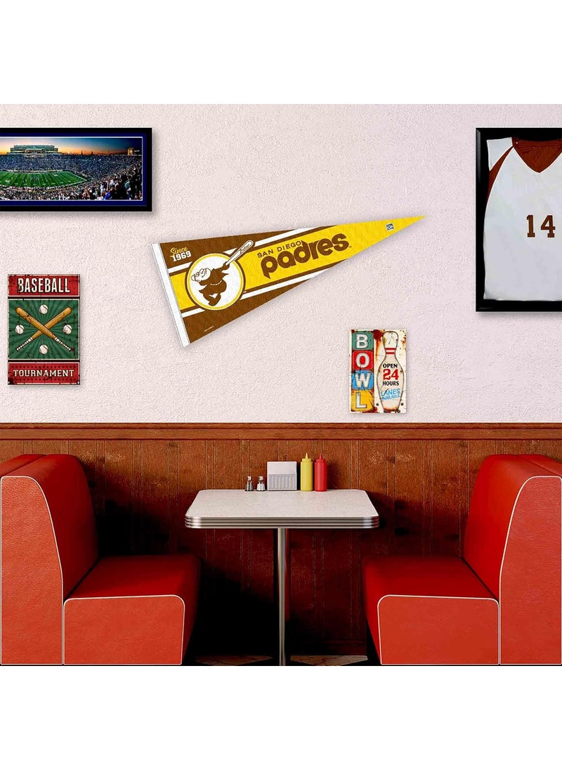 WinCraft WinCraft Padres Retro Vintage Throwback Full Size Pennant Flag  - Image 3