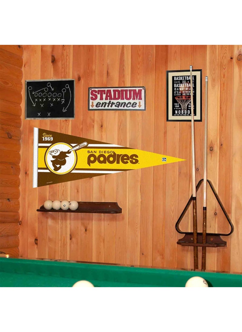 WinCraft WinCraft Padres Retro Vintage Throwback Full Size Pennant Flag  - Image 2
