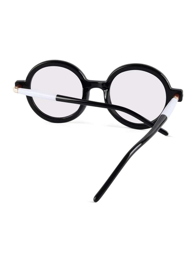 Woggles Red Pappy Swirl White Round Sunglasses - Image 2