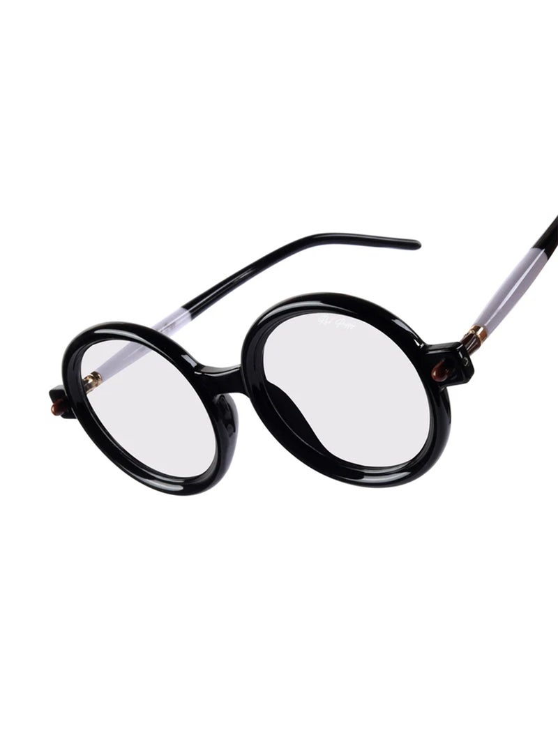 Woggles Red Pappy Swirl White Round Sunglasses - Image 3