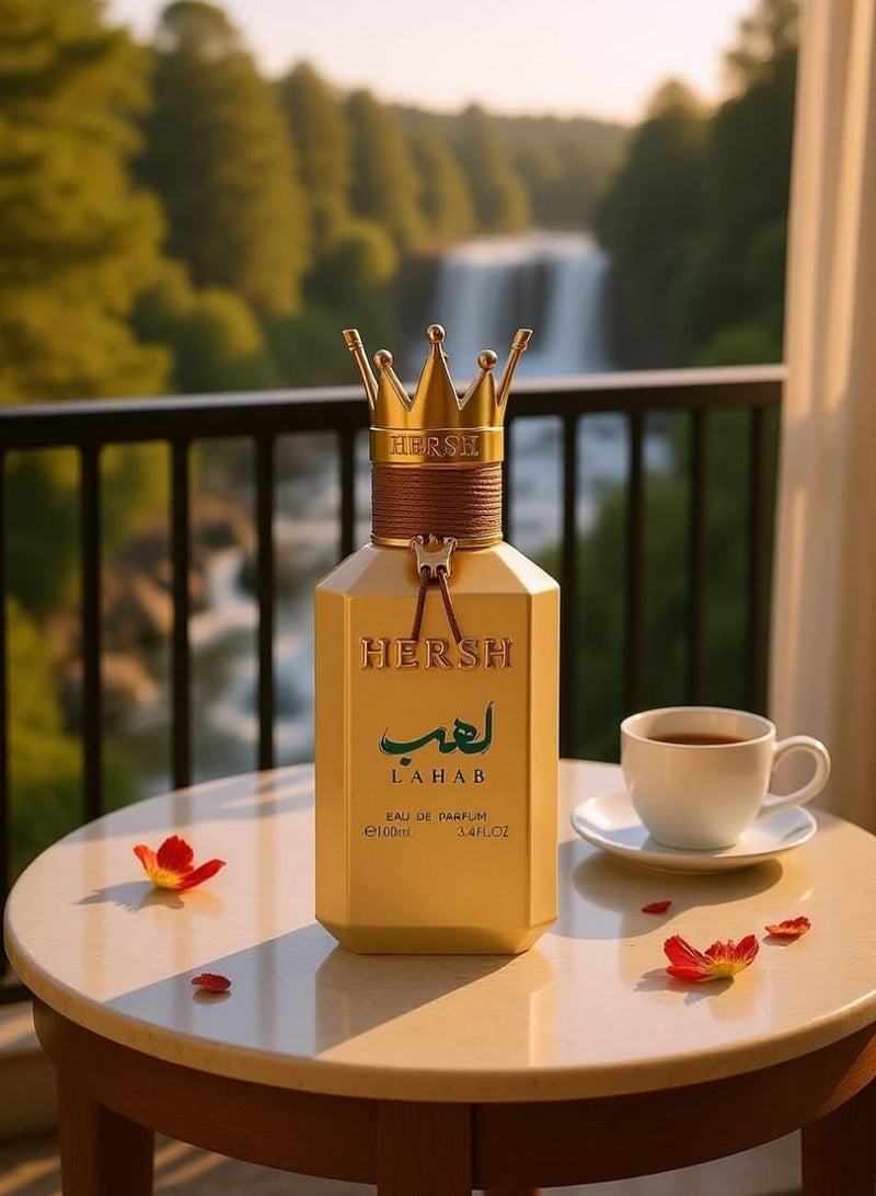 ALezz Oud Hersh Lahab Long Lasting Perfume 100ml | Luxury Unisex Perfume with Sweet, Putchouli & Grapefruit Notes | Modern Long-Lasting Eau de Parfum for Everyday Wear - Image 2