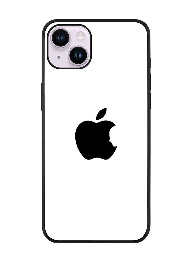 Stylizedd حافظة سوداء متينة لهاتف آبل آيفون 14 - تصميم رفيع ومرن مع حواف مطاطية مضادة للصدمات - ستيف's آبل - أبيض - Image 1