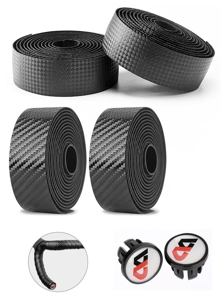 Generic Carbon Fiber Handlebar Tape 30g Lightweight Black Synthetic Grip for Bikes Skateboards Tools Durable Comfortable Design  - Image 1