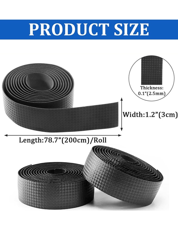 Generic Carbon Fiber Handlebar Tape 30g Lightweight Black Synthetic Grip for Bikes Skateboards Tools Durable Comfortable Design  - Image 3