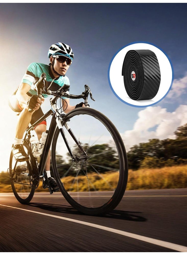 Generic Carbon Fiber Handlebar Tape 30g Lightweight Black Synthetic Grip for Bikes Skateboards Tools Durable Comfortable Design  - Image 4