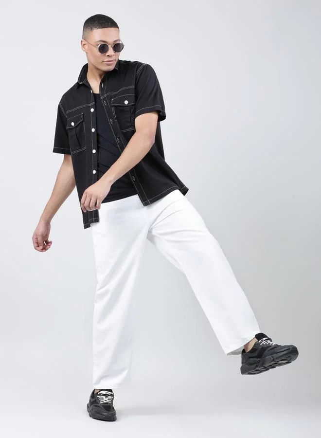 Take Two Men Mid-rise Baggy Fit Cotton Jeans By Bene Kleed