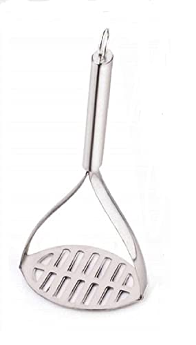 ZUNBELLA ZUNBELLA Stainless Steel Double Handle Masher Can be Used to Easily mash Boiled Potatoes and Other Vegetables for pav bhaji Stuffed paratha Masala dosa etc  - Image 1