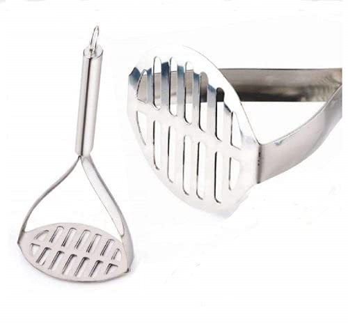 ZUNBELLA ZUNBELLA Stainless Steel Double Handle Masher Can be Used to Easily mash Boiled Potatoes and Other Vegetables for pav bhaji Stuffed paratha Masala dosa etc  - Image 2