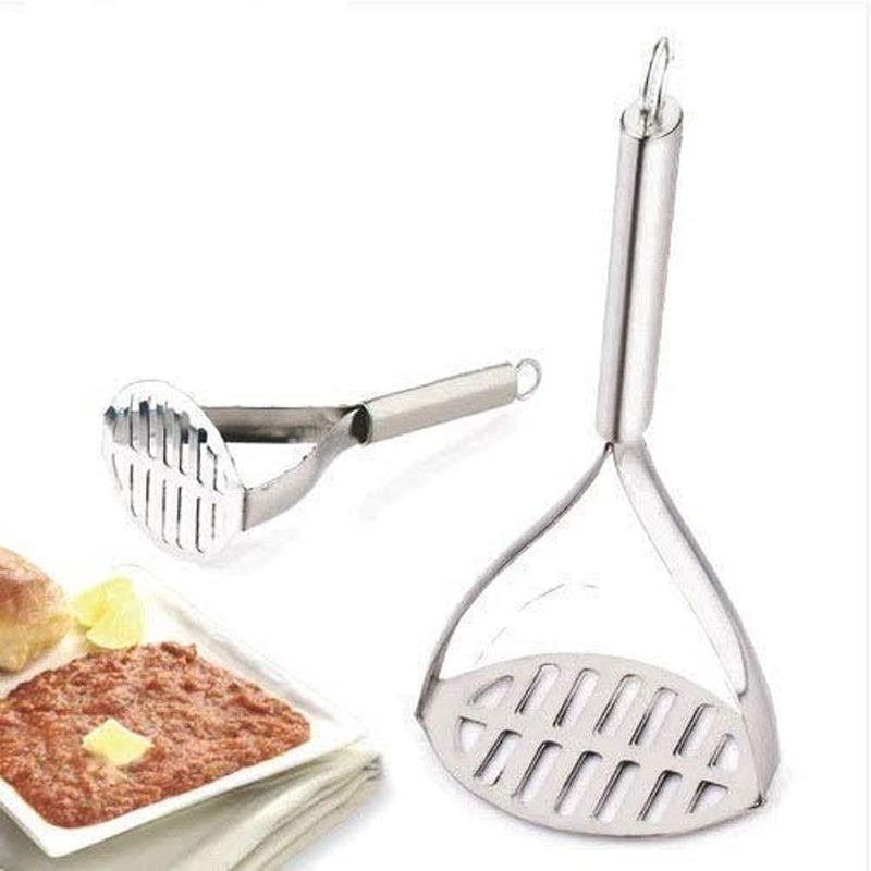 ZUNBELLA ZUNBELLA Stainless Steel Double Handle Masher Can be Used to Easily mash Boiled Potatoes and Other Vegetables for pav bhaji Stuffed paratha Masala dosa etc  - Image 5