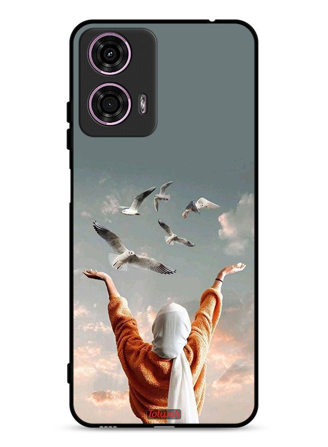 Tolwak Motorola Moto G24 4G Protective Case Cover Birds Flying - Image 1