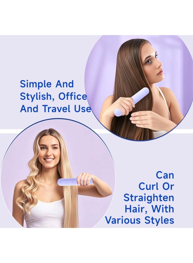 فرشاة فرد شعر لاسلكية قابلة للفصل لسهولة التنظيف، أيونات سالبة 200 مليون، تحكم ذكي في درجة الحرارة بست سرعات وشحن مزدوج من النوع C/Base، أداة تصفيف سهلة الاستخدام أثناء السفر - أرجواني - Image 2