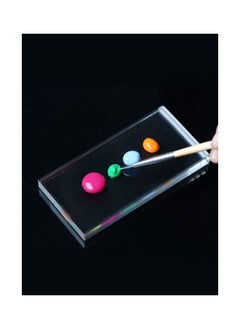 NIBEMINENT Professional Nail Art Glass Palette Transparent  - Image 2