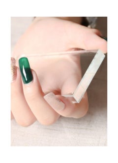 NIBEMINENT Professional Nail Art Glass Palette Transparent  - Image 3