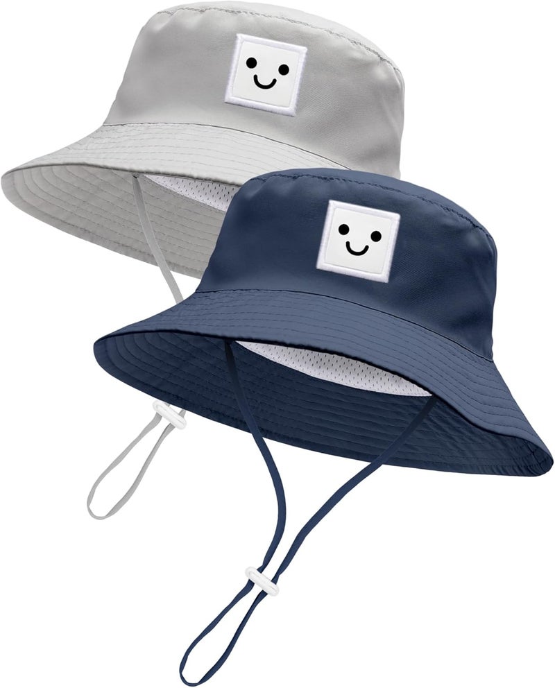 Baby Sun Hat UPF 50+ Adjustable Fit - 100% Polyester Breathable Mesh Toddler Sun Hat for Outdoor Beach Park Daily Use - Image 2
