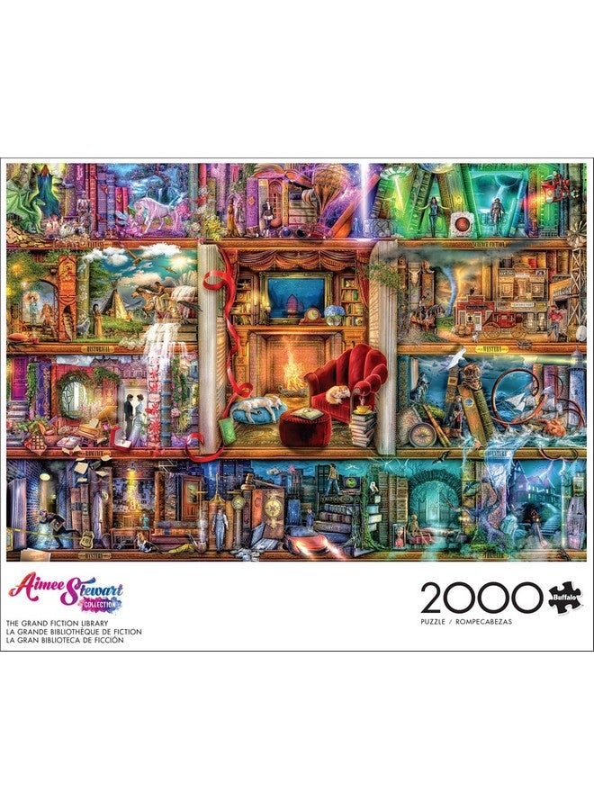 Buffalo Games ألعاب بوفالو - إيمي ستيوارت - مكتبة الخيال الكبرى - 2000 قطعة لغز للبالغين - لغز تحدي مثالي لليالي الألعاب - الحجم النهائي هو 38.50 × 26.50 - Image 3
