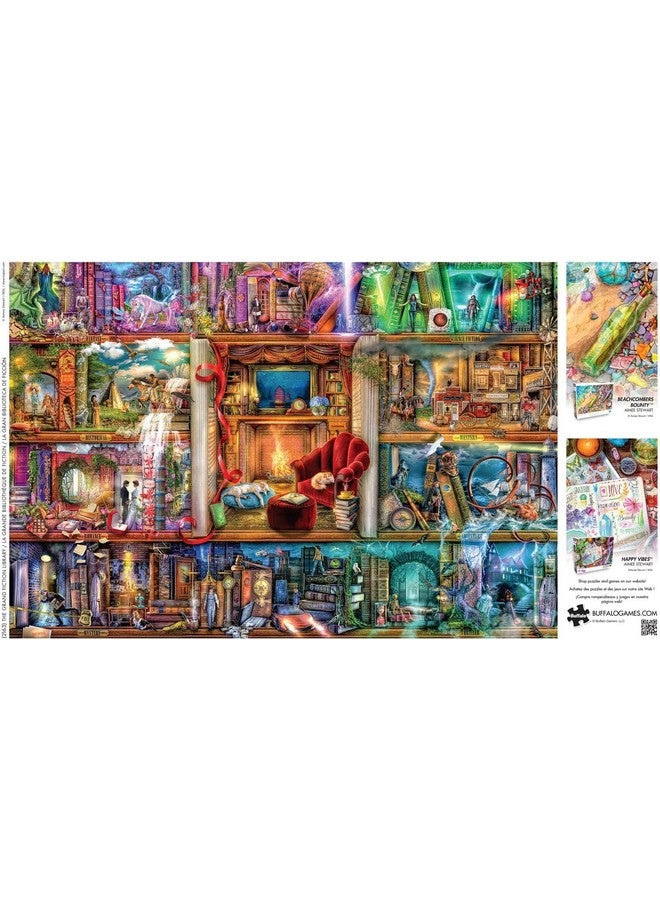 Buffalo Games ألعاب بوفالو - إيمي ستيوارت - مكتبة الخيال الكبرى - 2000 قطعة لغز للبالغين - لغز تحدي مثالي لليالي الألعاب - الحجم النهائي هو 38.50 × 26.50 - Image 5
