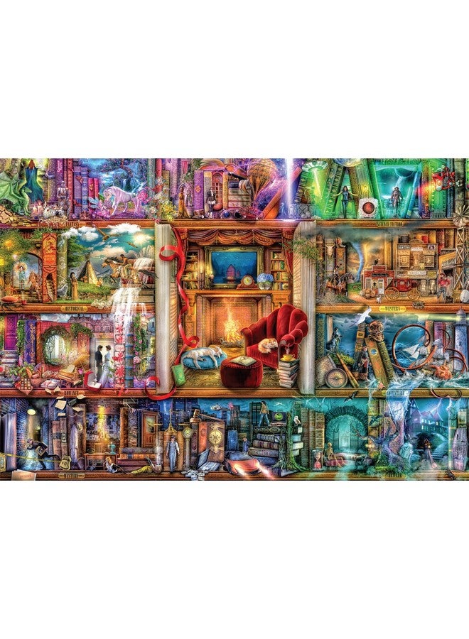 Buffalo Games ألعاب بوفالو - إيمي ستيوارت - مكتبة الخيال الكبرى - 2000 قطعة لغز للبالغين - لغز تحدي مثالي لليالي الألعاب - الحجم النهائي هو 38.50 × 26.50 - Image 2