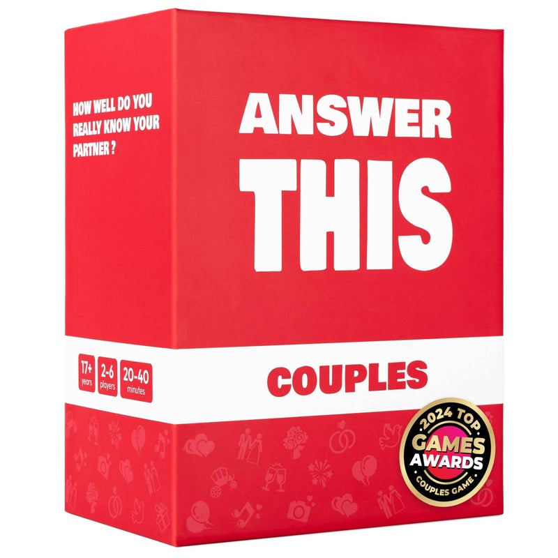 The World Game Answer This - Couples Games - How Well Do You Know Your Partner? - Relationship & Conversation Card Game for Date Night or a Party - Cool Anniversary & Valentine Gift Idea - Image 1