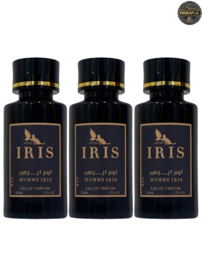 IRIS 3 Pieces Homme Iris Perfume 50ML  - Image 1