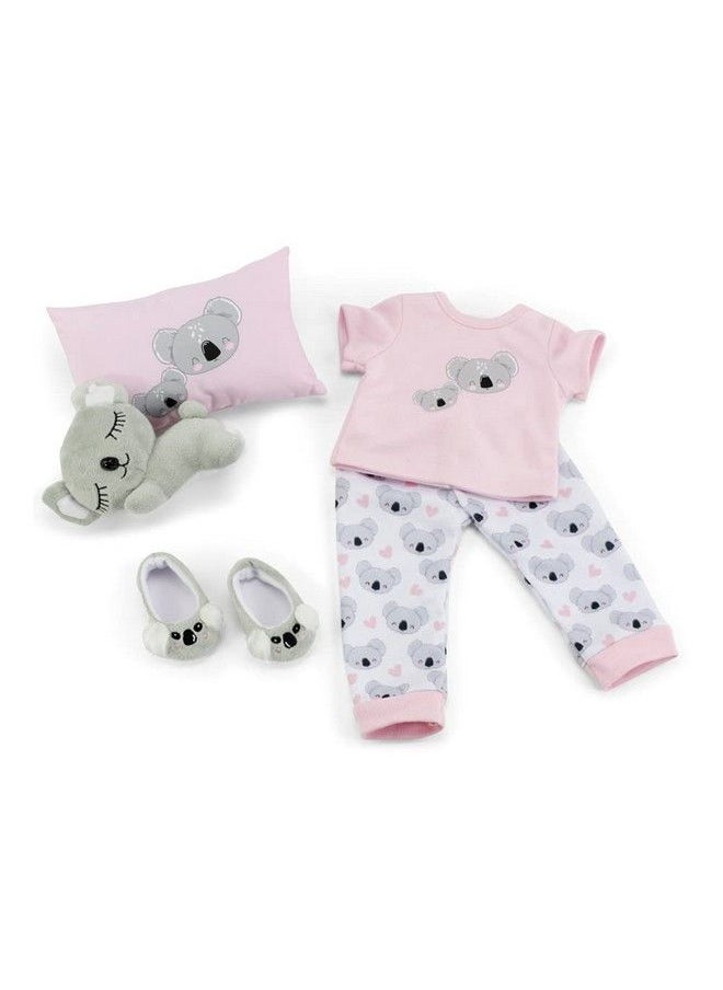 Emily Rose - 18 Inch Doll Clothes & Accessories Pj Pajamas Outfit ; Koala 18" Doll Pajama Gift Set With Doll Slippers Pet Koala Toy And Doll Pillow Accessory! - Image 1