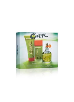 Curve Curve Men's Cologne Fragrance Set, Deodorant, Aftershave Balm & Cologne, Spicy Wood Magnetic Scent, Father's Day 3 Piece Gift Set  - Image 2