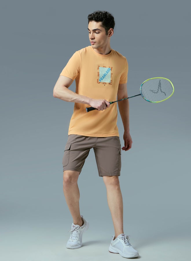 تكنوسبورت تيشيرت تكنوسبورت مطبوع بياقة دائرية وقماش مطاطي بأربعة اتجاهات - Image 5