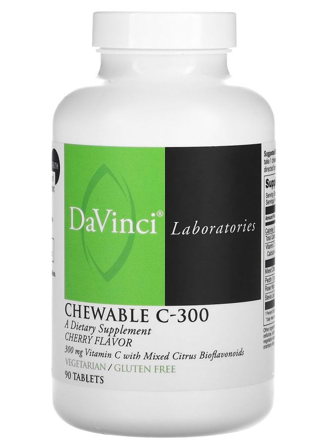 DaVinci Laboratories Chewable C-300 Cherry 90 Tablets 