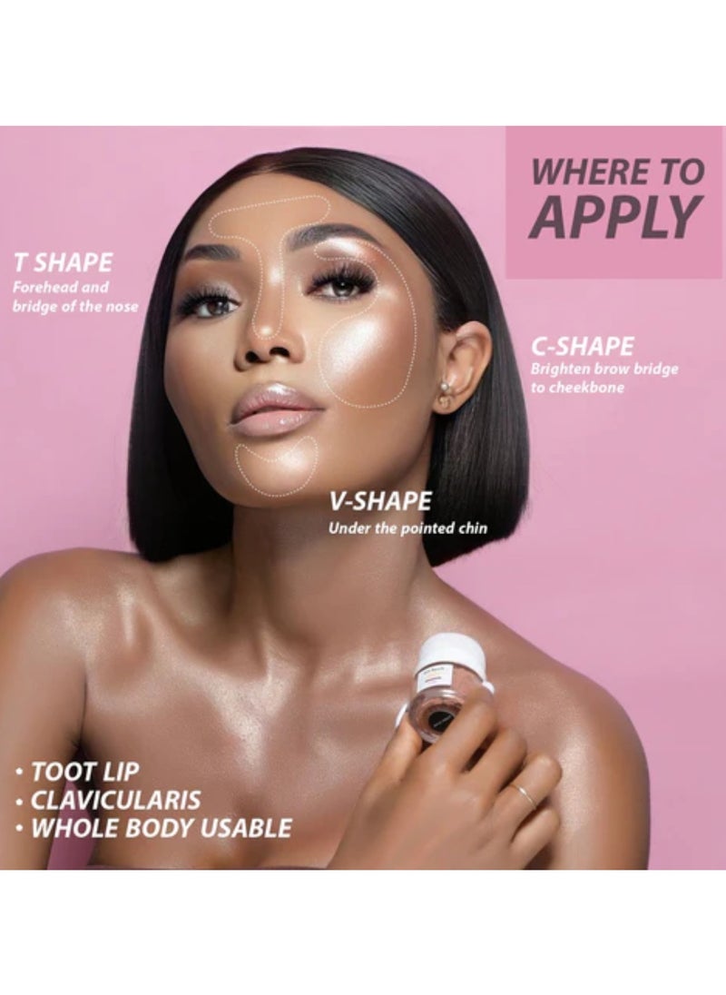 IDA Beauty - Glam Glow Wonder Stick 5D Highlighter | Multi-Use Face & Body Illuminator | Lightweight, Buildable, Long-Lasting | 100% Organic, Vegan, Halal, Cruelty-Free - Image 1