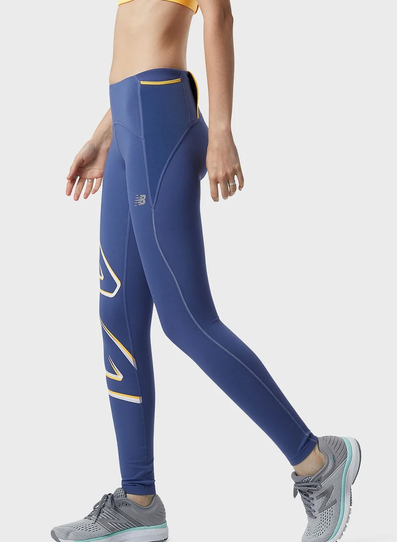 New Balance Graphic Run Impact Tights