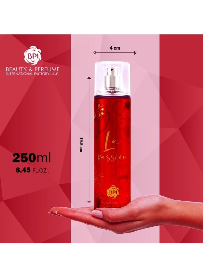 BPl La Passion Fragrance Mist Women 250ml - Image 4