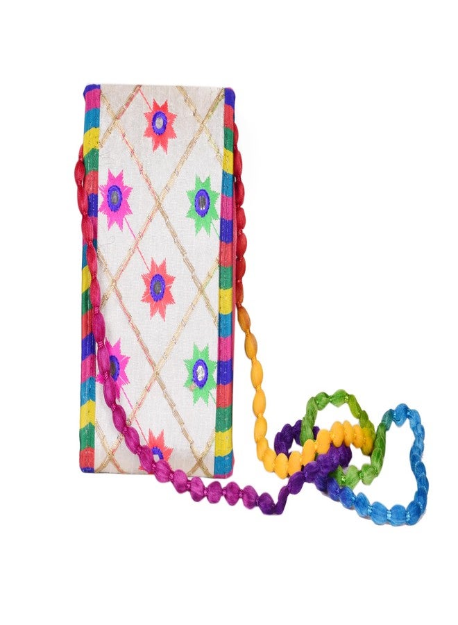 SuneshCreation Sunesh Creation Fabric Pouch Multicolor for Women & Girls for Your Makeup Accessories/Pencil Case Stationery Pack of 1 Design May Vary - Based on Availability Design You Receive May Differ. - Image 5