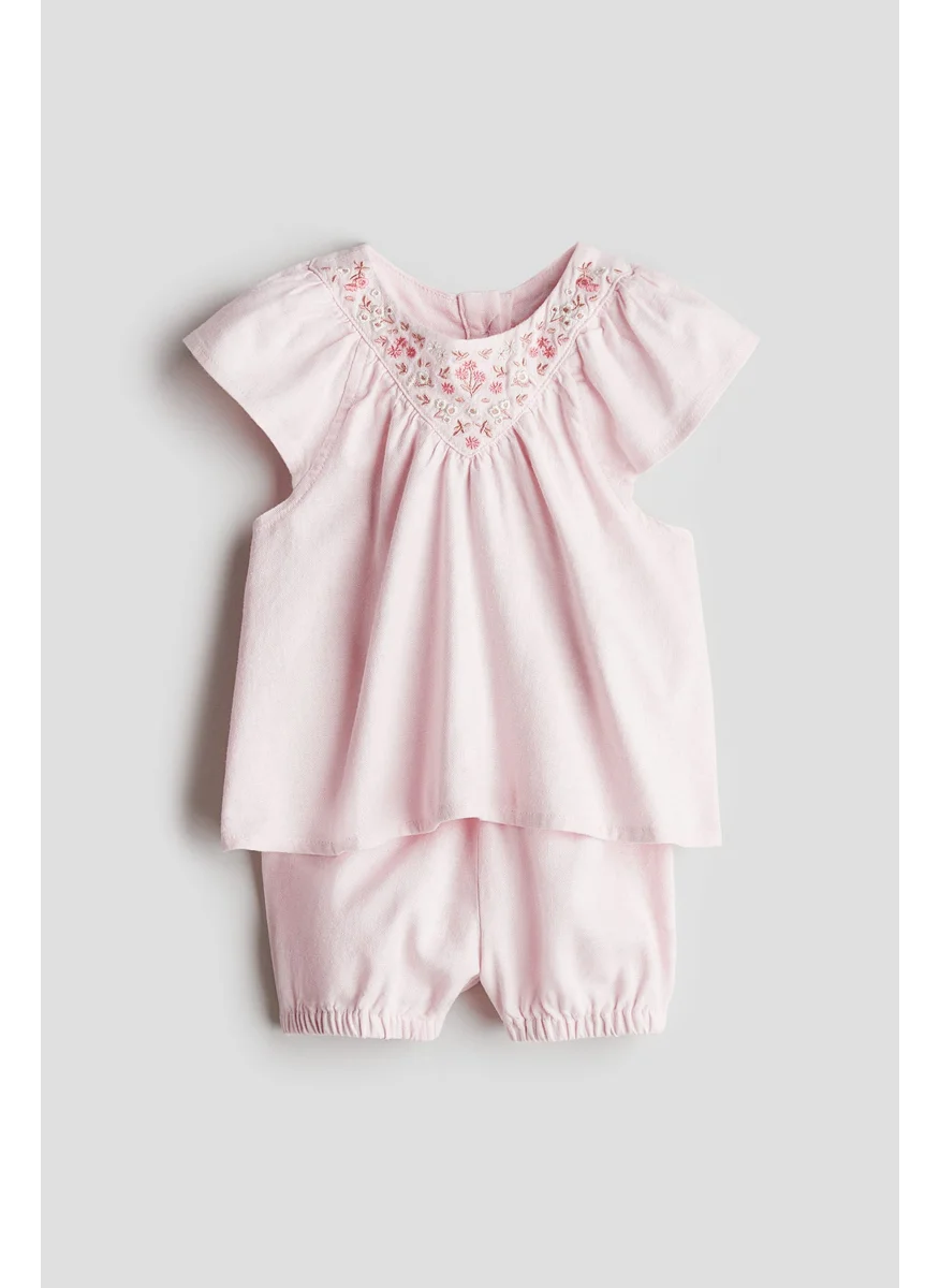 H&M 2-Piece Linen-Blend Set