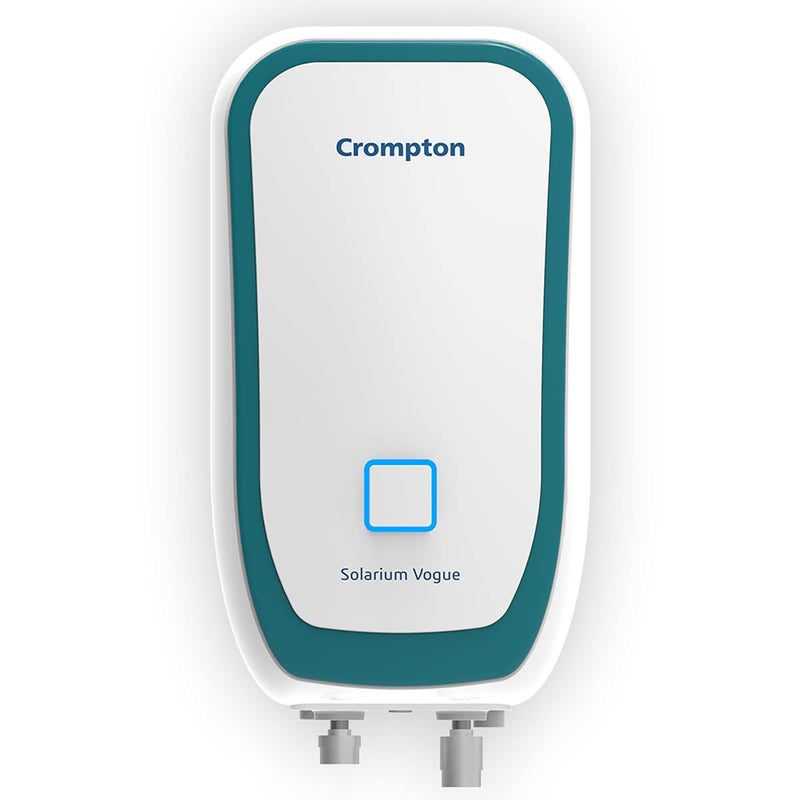 Crompton Solarium Vogue 3-Litre, 3KW Instant Water Heater/Geyser with free Installation & Pipe (White and Turquoise Blue) - Image 4