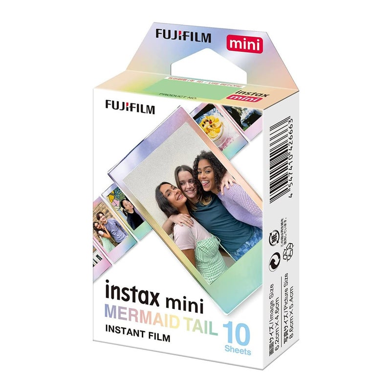 Fujifilm Instax Mini Mermaid Tail Film, Glitter Styles (10 Exposures) 3-Pack Bundle (3 Items) - Image 3