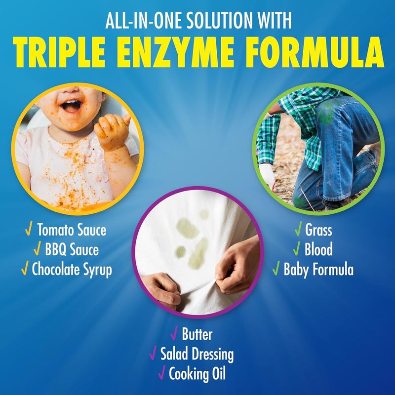 Zout Laundry Stain Remover Spray, Triple Enzyme Formula, 22 Ounce Bottles, 2-Pack - Image 4