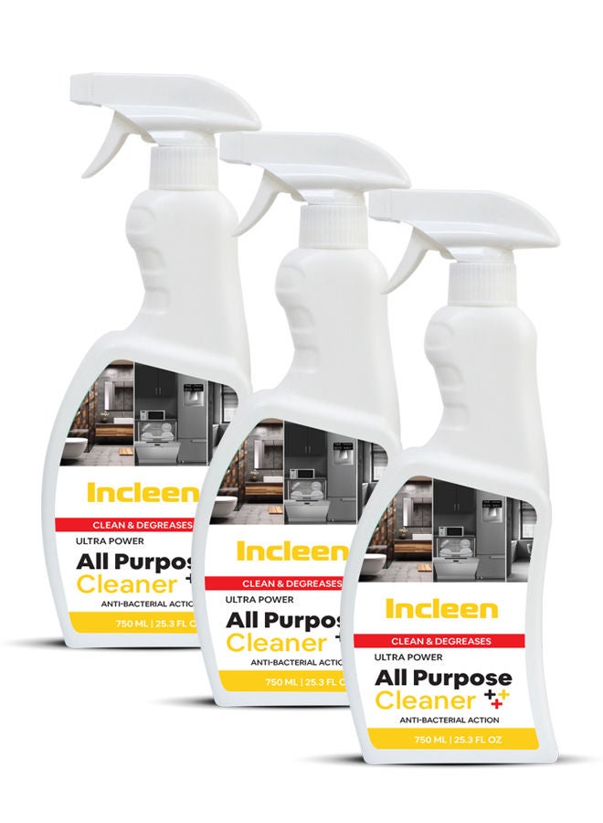 incleen All Purpose Cleaner 3x750ML - Image 1