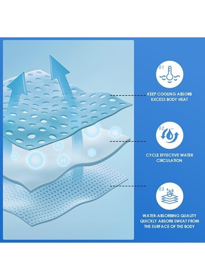 Zalava 4pcs Instant Cooling Towel, Breathable Mesh Ice Towel for Yoga, Gym, Running, Hiking, Cycling, UPF50 Sun Protection Quick Dry Sweat Absorbent Chilly Towel for Outdoor Summer Workout - Image 5
