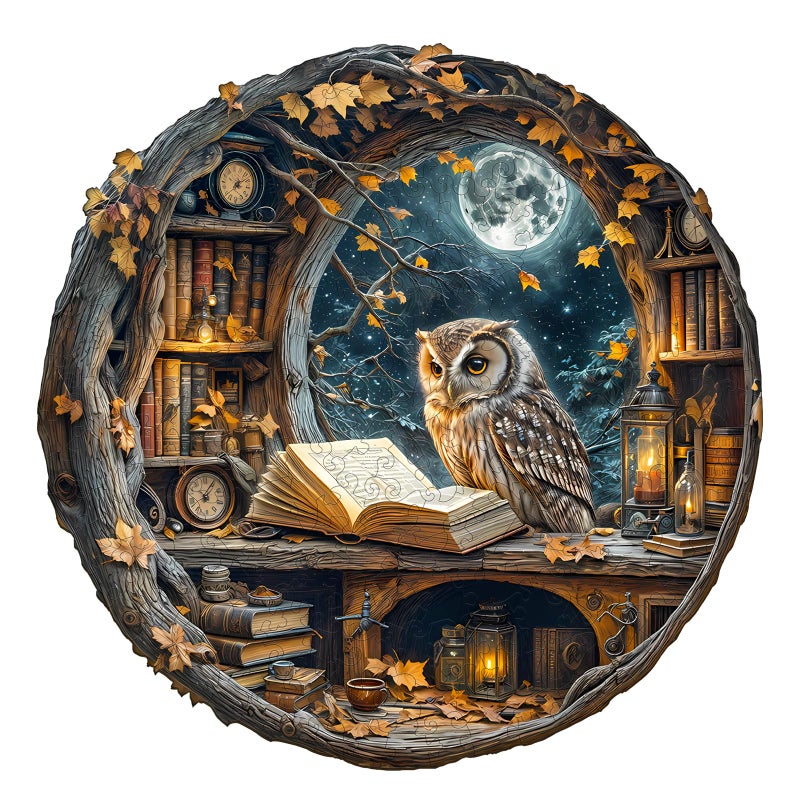 WOODBESTS Wooden Puzzles for Adults Moonlit Owl Wooden Jigsaw Puzzle Unique Animal Wood Puzzles Adult Xmas Puzzle Gifts for Puzzles Lovers270Pcs L 134x134 - Image 3