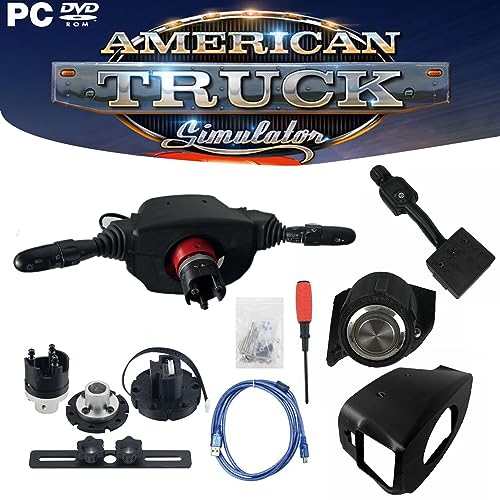 Obokidly DIY Racing Simulator Steering Wheel Turn Signal Wiper Lever Switch For Logitech G27 G29 Logitech Thrustmaster Simagic (Upgrade Type-For G27/G29/G920/G923 With Cover, Black) - Image 1