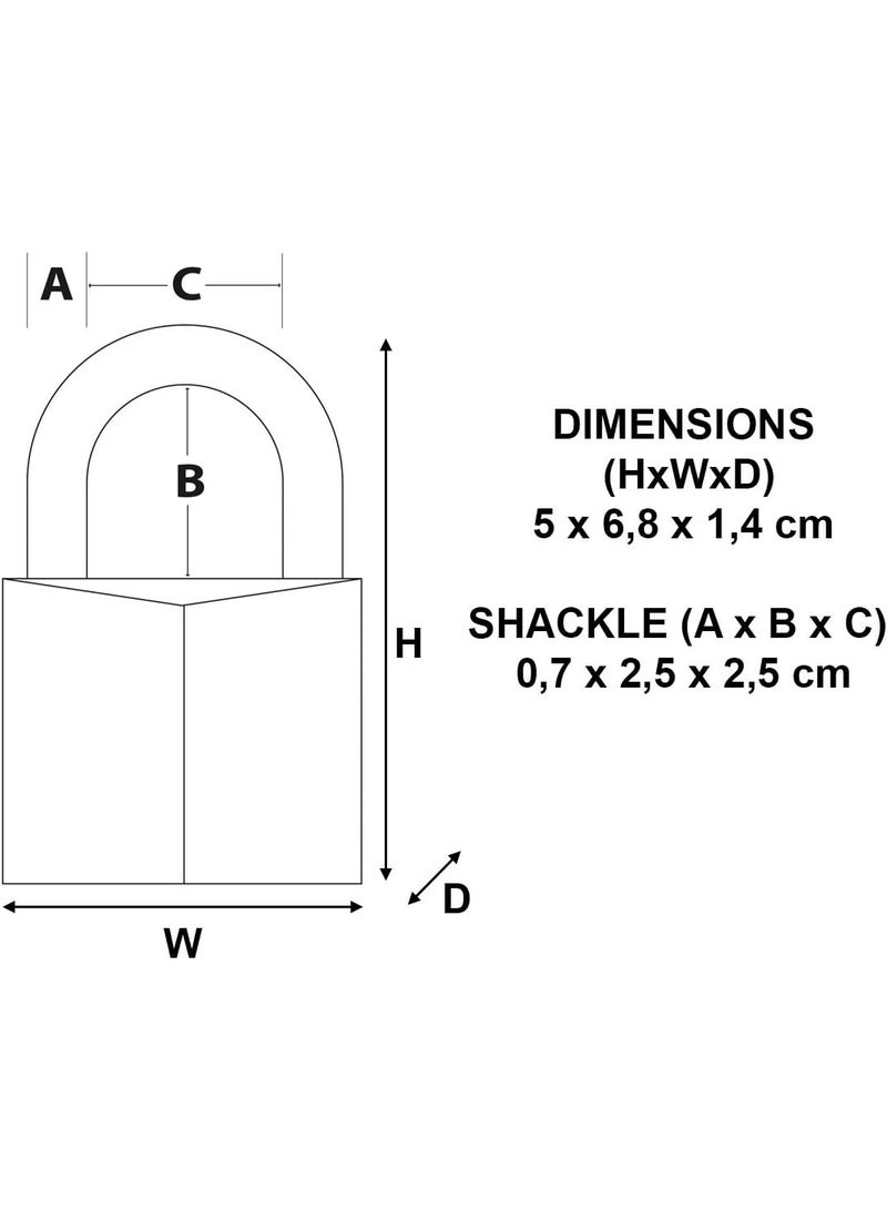 Master Lock 9150EURDBLK Key Padlock in Aluminium with Vinyl Cover - Image 2