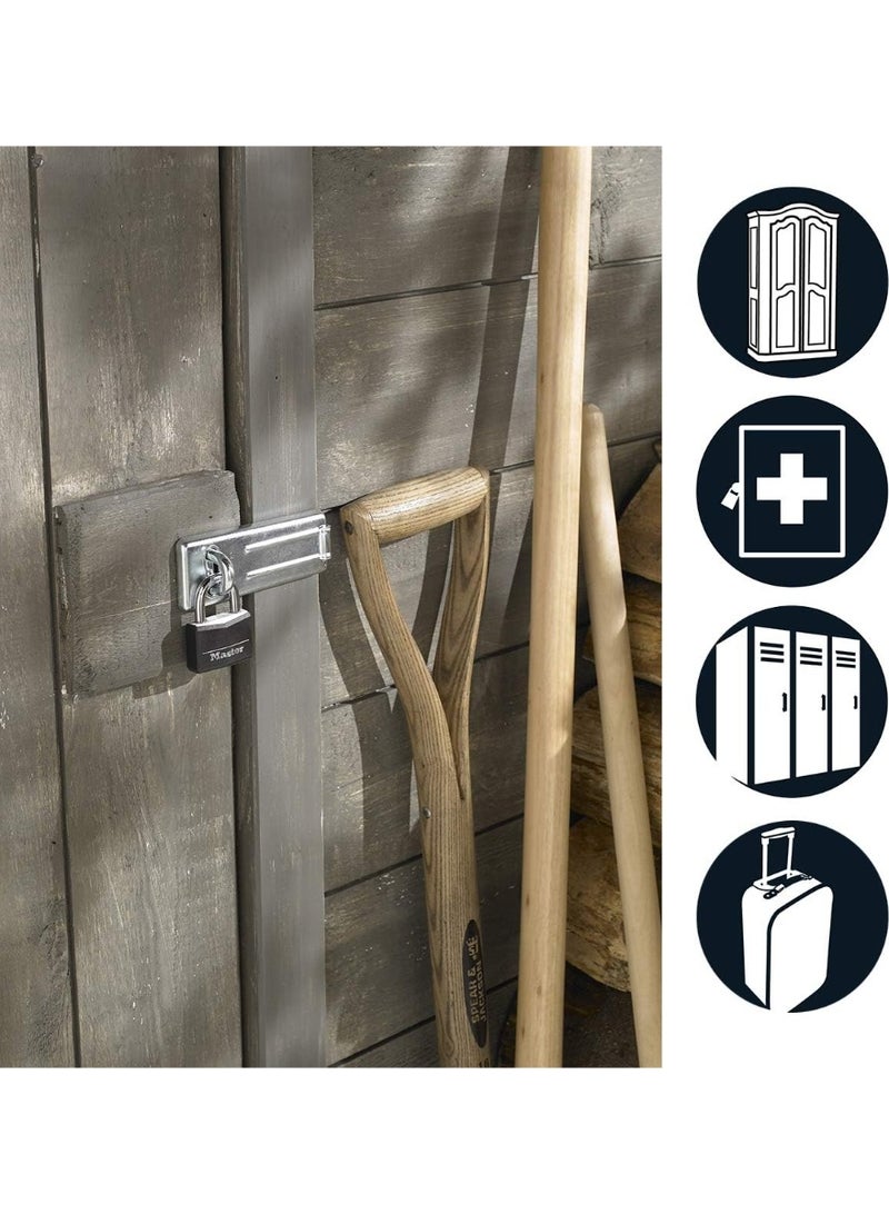 Master Lock 9150EURDBLK Key Padlock in Aluminium with Vinyl Cover - Image 3