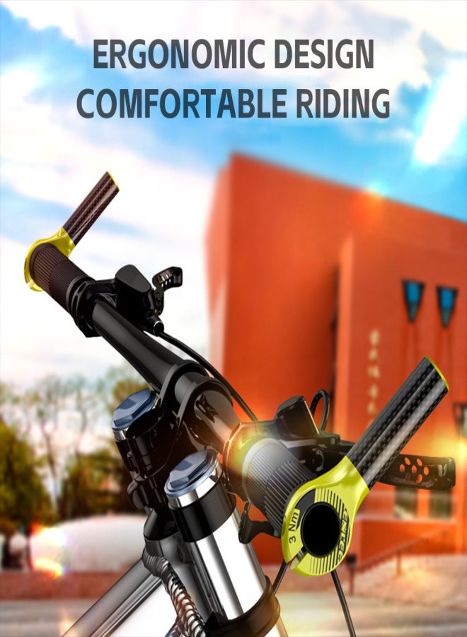 إنلي أطراف مقود دراجة هوائية من ألياف الكربون، مقابض مقود دراجة جبلية، ملزمة مقود دراجة - Image 5