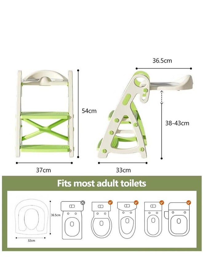 XiuWoo 2-In-1 Baby Potty Training Toilet Seat With Height Adjustable, Step Stool Ladder  - Image 5
