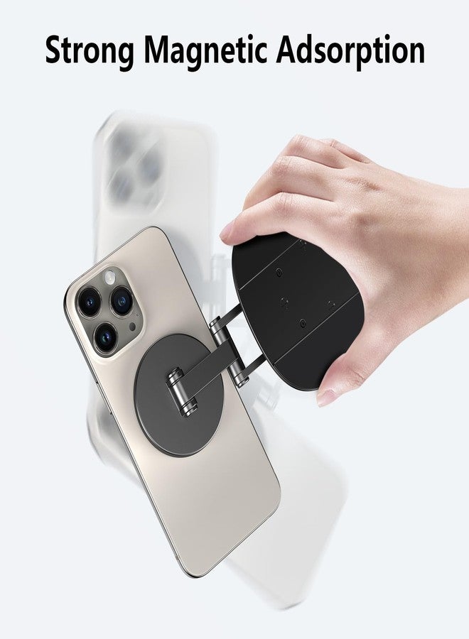 CreaDream Magnetic Phone Holder with 360 Rotating Base, Foldable and Adjustable Magnetic Phone Holder, Compatible with iPhone 15 14 13 12 All MagSafe Phones - Image 2