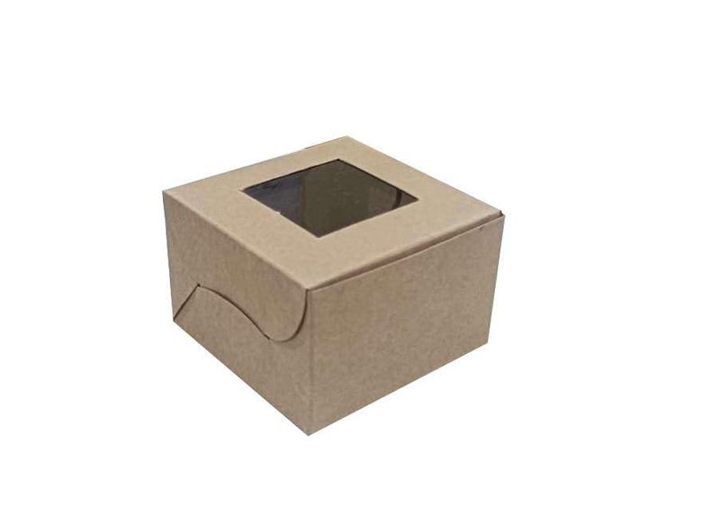 NIPS PACKAGING PVT LTD صناديق براوني نيبس التعبئة صندوق براوني واحد صندوق شوكولاتة متنوع صندوق لادو واحد صندوق بيض عيد الفصح 3 × 3 × 2 صناديق ملونة بنية عبوة من 50 - Image 1