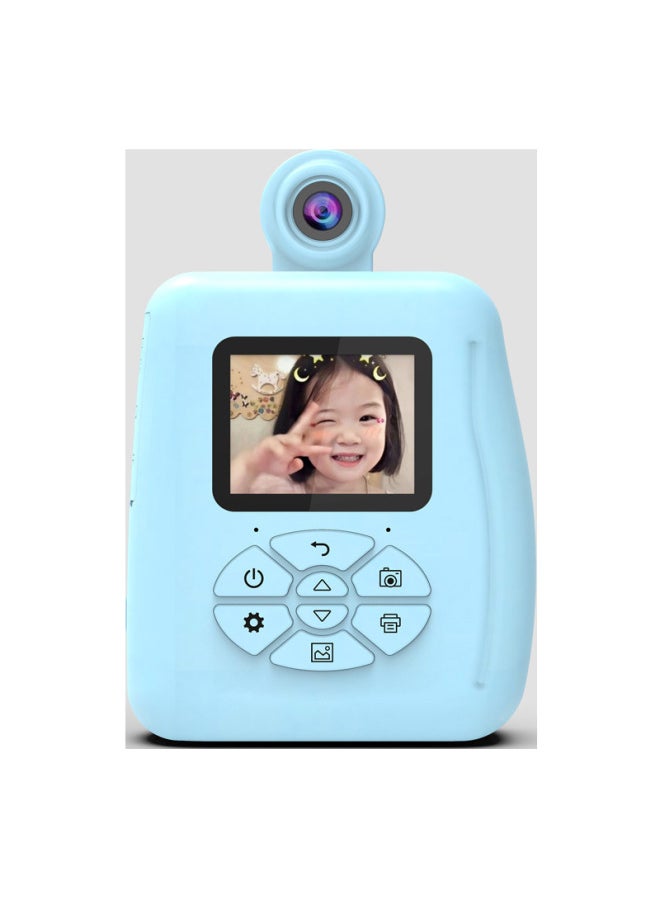 Generic Thermal Printing Camera Children's Camera 1080p 3-6 Years Old Camera Photography Photography Game Digital Toys-Color:Blue +32g Memory Card  - Image 4