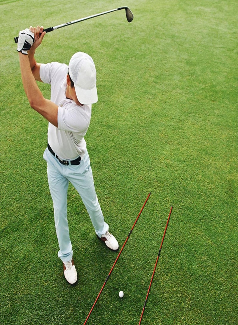 GGOOT Golf Alignment Sticks | Golf Alignment Sticks 2 Pack - Golf Alignment Rods for Improved Rhythm, Flexibility, Balance, Tempo, and Strength  - Image 2