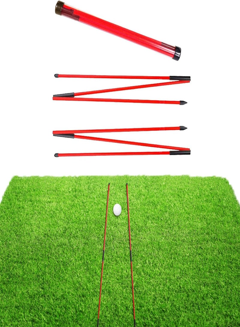 GGOOT Golf Alignment Sticks | Golf Alignment Sticks 2 Pack - Golf Alignment Rods for Improved Rhythm, Flexibility, Balance, Tempo, and Strength  - Image 1